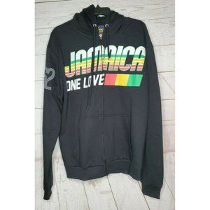 Original Brand Surf Classic Jamaica One Love Black Hooded Sweatshirt XXL Men